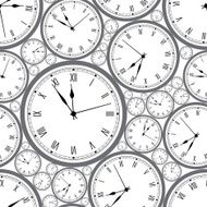 Seamless pattern with watches Stylish vector texture