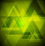Bright tech triangles background