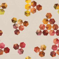 Geometric pattern of hexagons and triangles N2