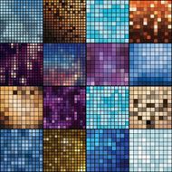 Mosaic vector backgrounds