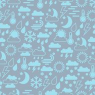 Seamless Pattern Of weather icons N2