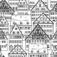 Houses seamless wallpaper