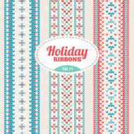 Set of holiday ribbons N3