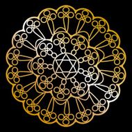gold napkin