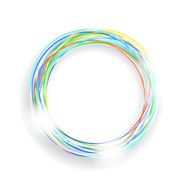 Coloured circle frame