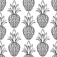Seamless pattern with pineapples N26