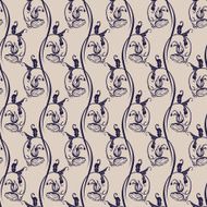 Seamless florall vintage background
