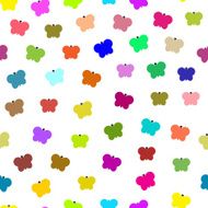 Seamless colorful butterfly pattern N2