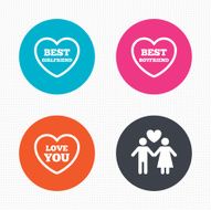 Valentine day love icons Best girlfriend N2
