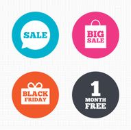 Sale speech bubble icon Black friday symbol N10