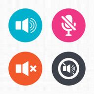 Player control icons Sound microphone and mute N2