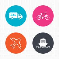 Cargo truck shipping bicycle Delivery service N4