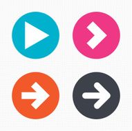 Arrow icons Next navigation signs symbols N7