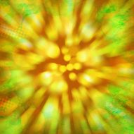 gold and green bokeh background