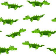 Seamless pattern of crocodile