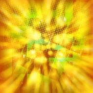 gold and green bokeh halftone modern background