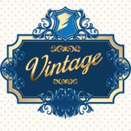 Golden vintage design