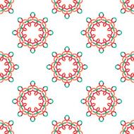 Seamless vector geometric abstract pattern Creative round shapes made of N94