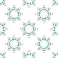 Seamless vector geometric abstract pattern Creative round shapes made of N95