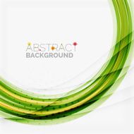 Orange and green wave line design nature eco concept N20
