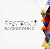 Abstract geometric background Modern overlapping triangles N421