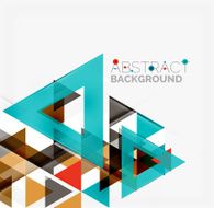 Abstract geometric background Modern overlapping triangles N423