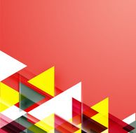 Abstract geometric background Modern overlapping triangles N427