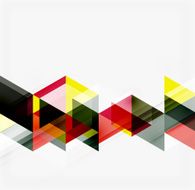 Abstract geometric background Modern overlapping triangles N428