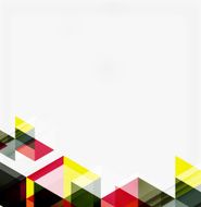 Abstract geometric background Modern overlapping triangles N429