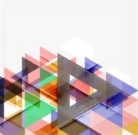 Abstract geometric background Modern overlapping triangles N431