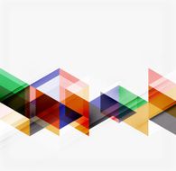 Abstract geometric background Modern overlapping triangles N432