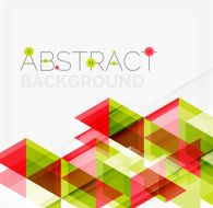 Abstract geometric background Modern overlapping triangles N437