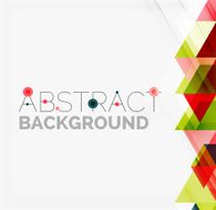 Abstract geometric background Modern overlapping triangles N438