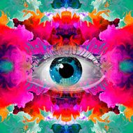Human eye on mysterious background N2