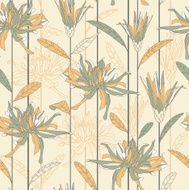flowers on a yellow background