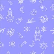 Repeating pattern new year Christmas