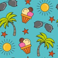 seamless summer pattern background N2