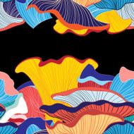 background mushrooms
