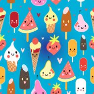 multicolored pattern funny ice cream