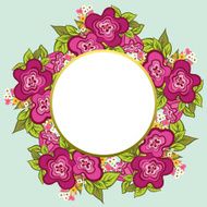 Frame with floral background N20