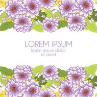 Frame with floral background N22