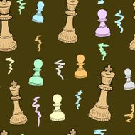 Colorful king and pawn