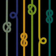 Colorful rope collection