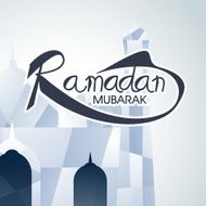 Creative mosque for Ramadan Mubarak celebration