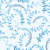Vector pattern with flowers and plants N2