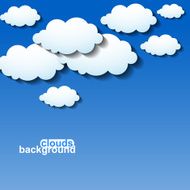 Clouds background Vector illustration Eps 10 N2