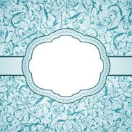 Vector abstract background with floral calligraphic frame N4