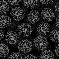 Vintage floral print seamless background N6