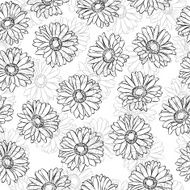 Vintage floral print seamless background N7