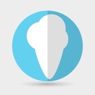 ice cream icon on a white background N2